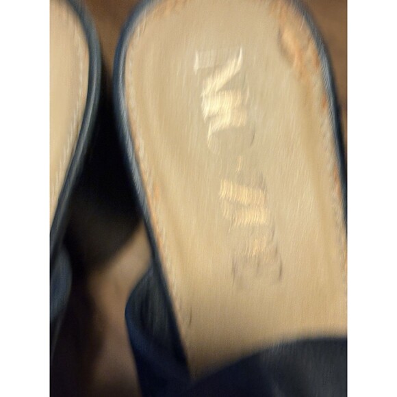 NIC+ZOE Poppy Women 8 M Black Leather Peep Toe Bow Block Heel - Picture 14 of 16